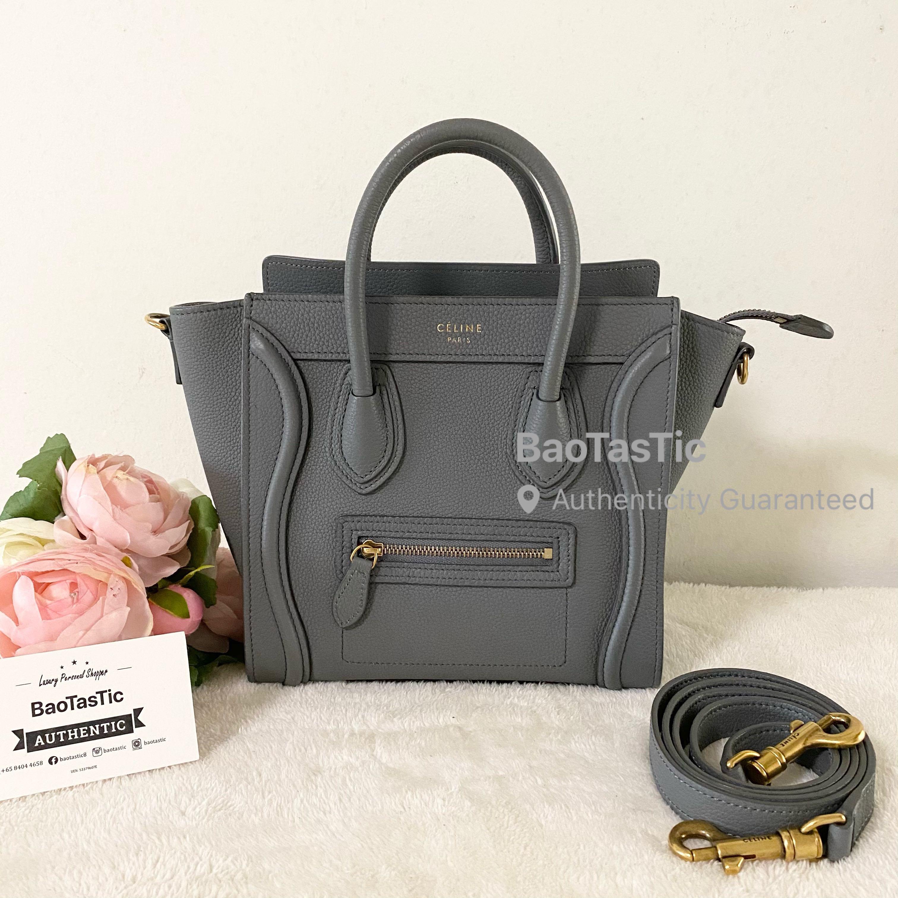 Celine Nano Belt Bag Grey 100% Authentic, Luxury, Bags & Wallets on  Carousell