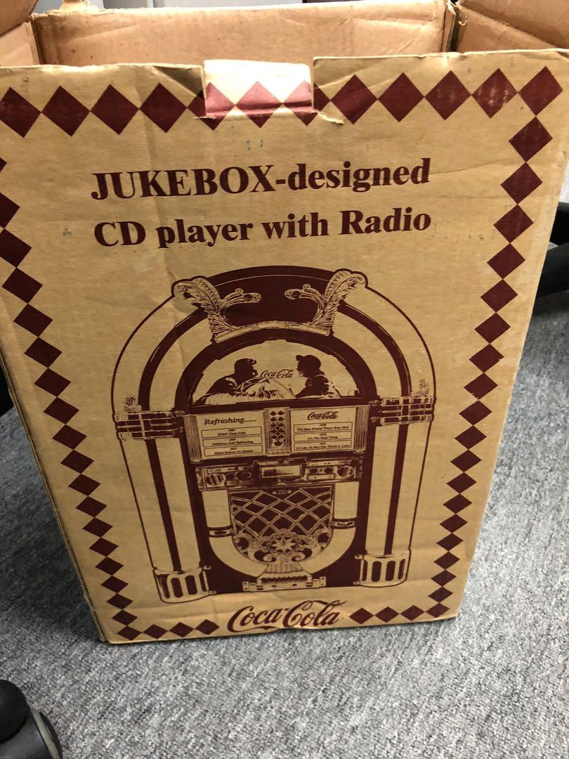 市場罕有Coca Cola jukebox CD player & radio, 興趣及遊戲, 收藏品及