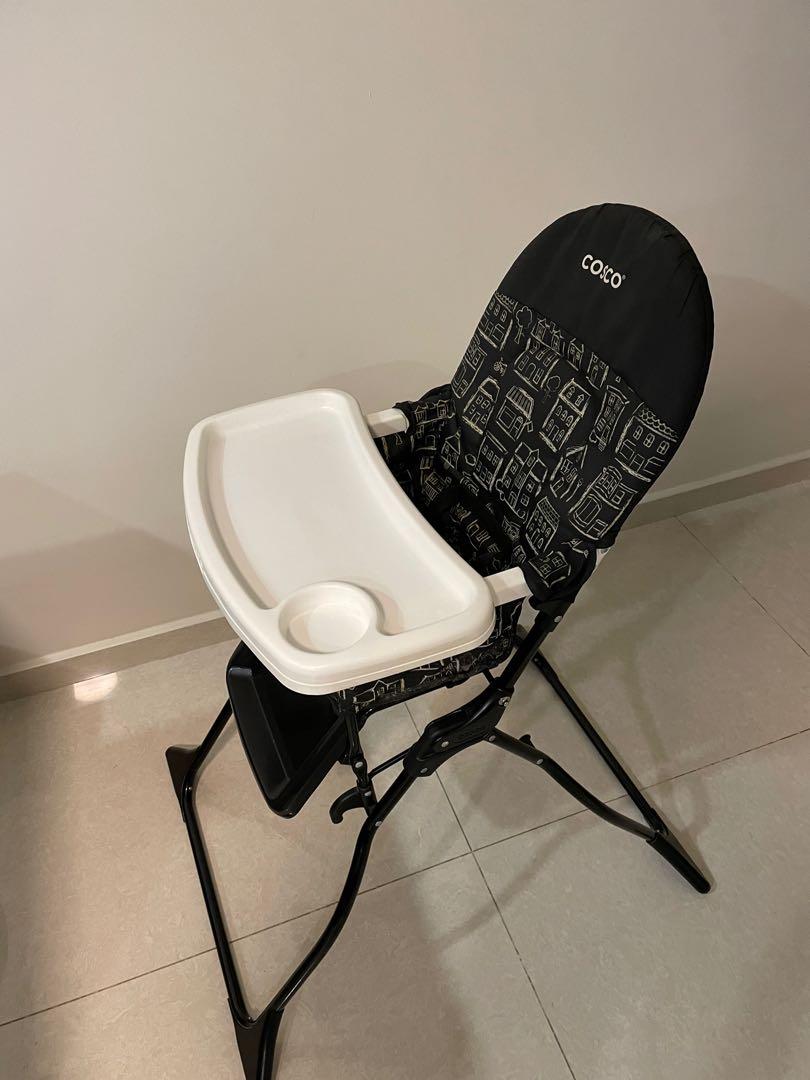cosco baby high chair foldable babies kids nursing feeding baby high chairs on carousell