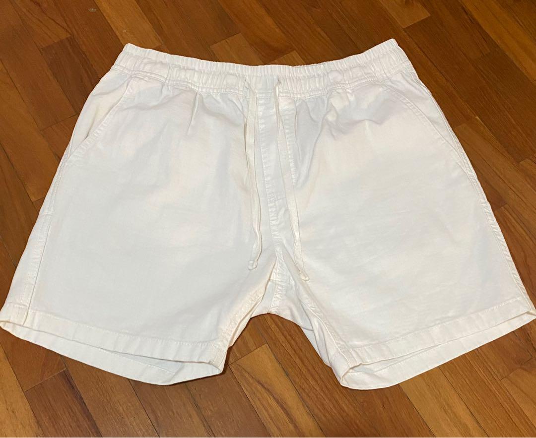 Mens cotton 2024 white shorts