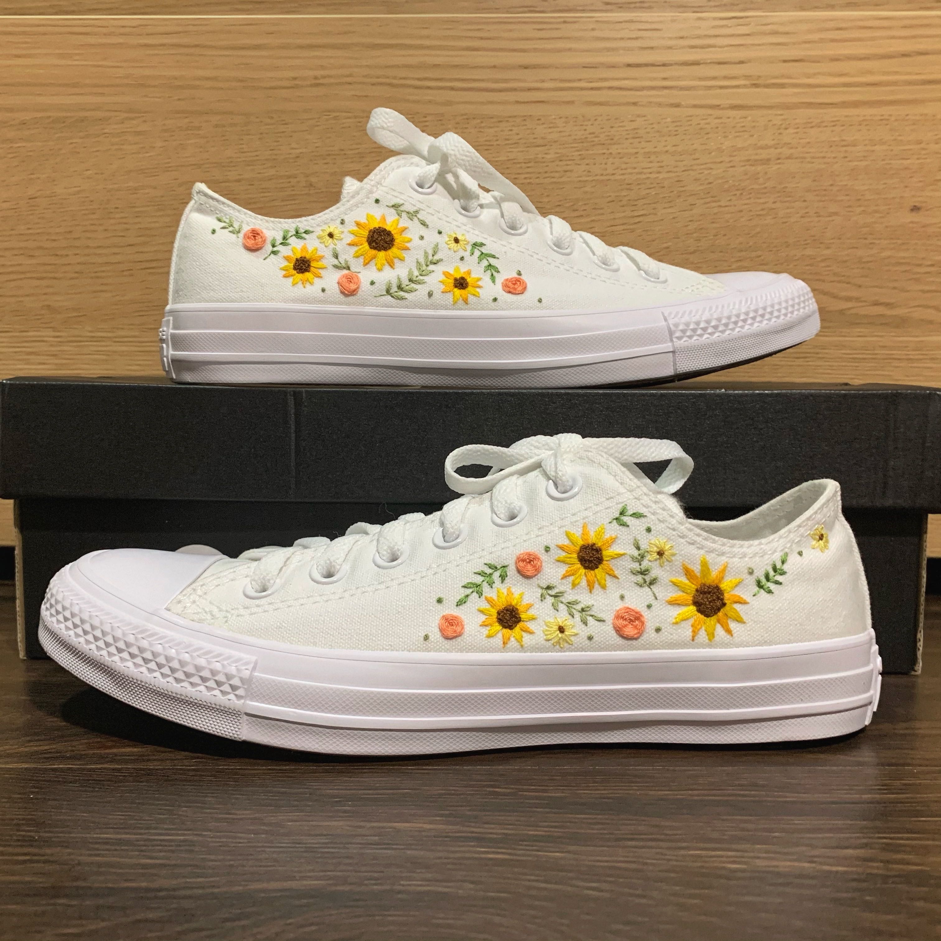 Custom store embroidered shoes