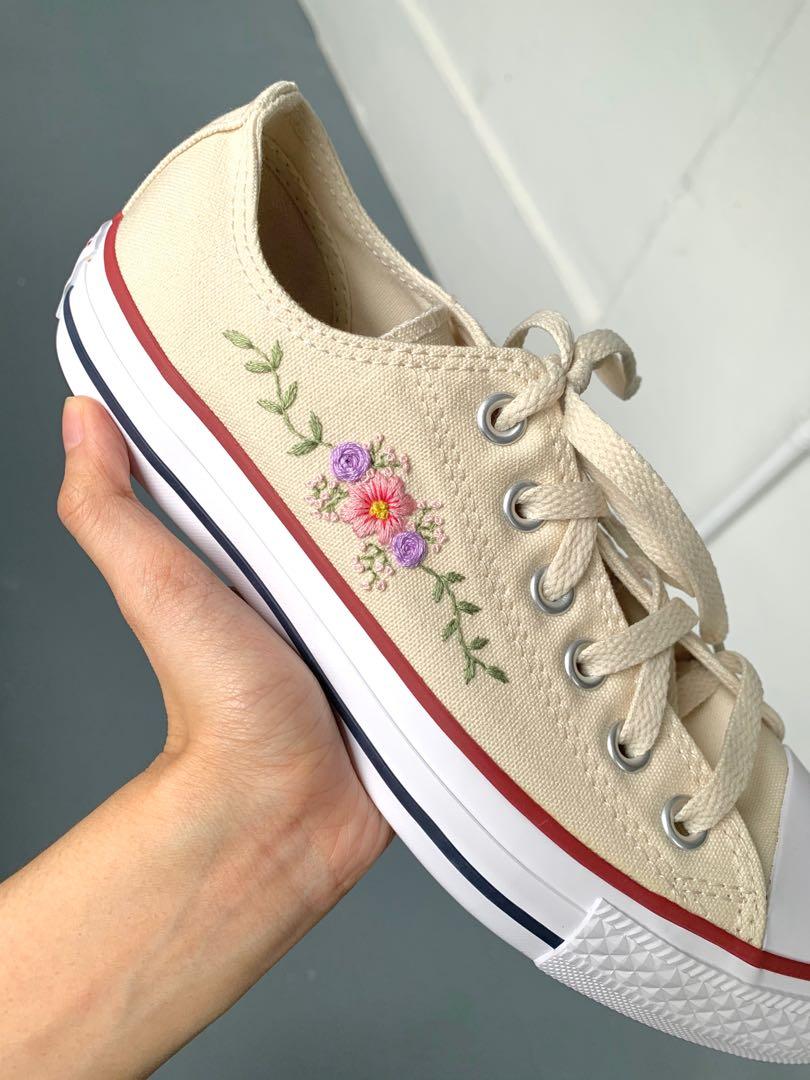 Custom shoe embroidery