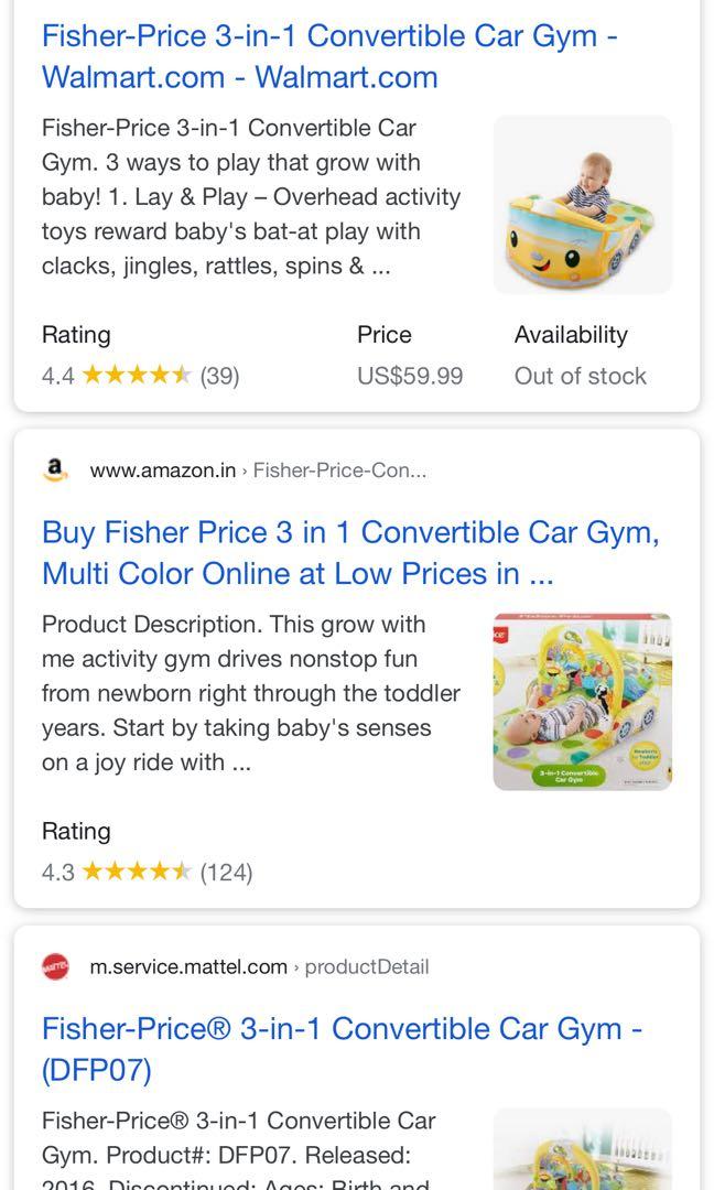 3 in 1 convertible car gym cheap