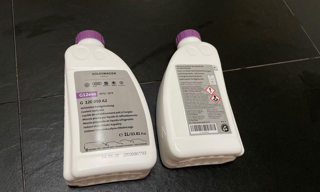 G12E050A2 GENUINE VW SEAT AUDI SKODA G12 EVO (REPLACES G13) READY-MIX COOLANT  1 LITRE, Car Accessories, Car Workshops & Services on Carousell