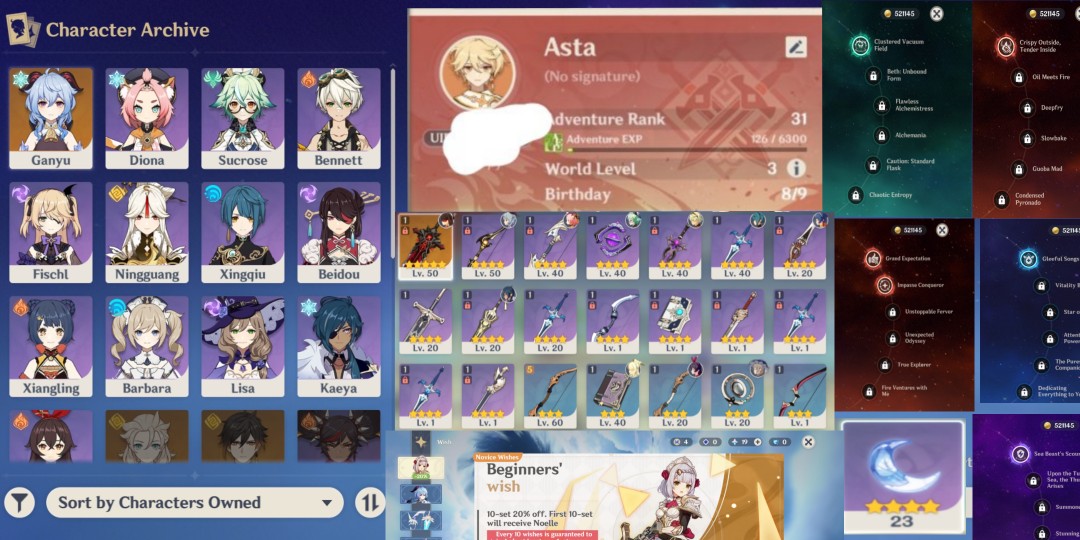 Ganyu + wgs genshin acc RUSH, Video Gaming, Video Games, Xbox on Carousell
