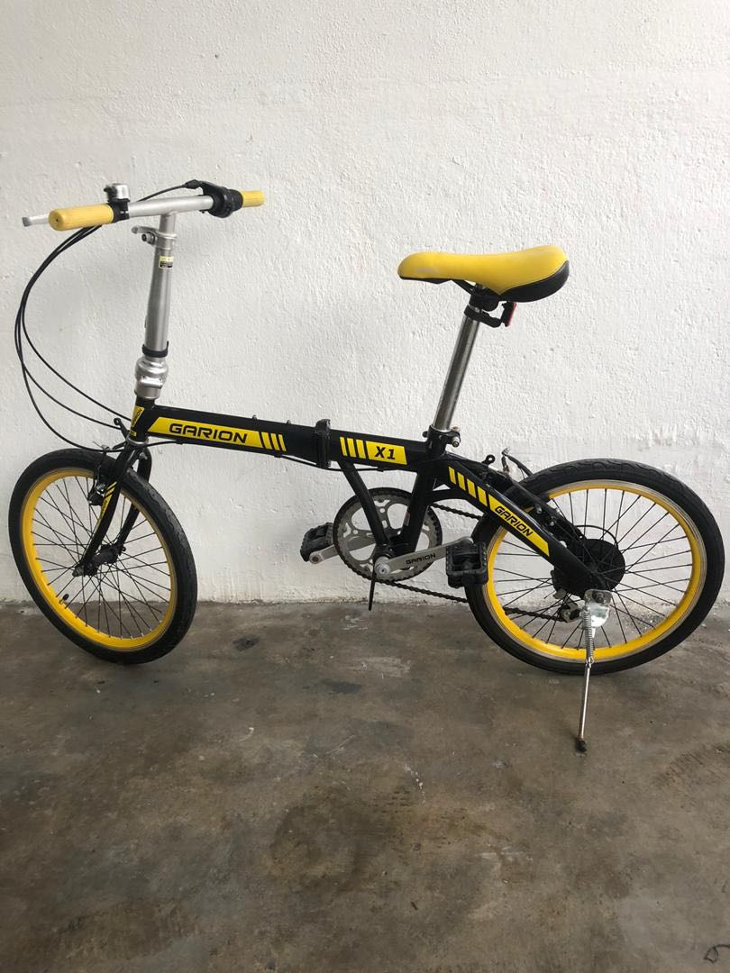 Garion folding bike 6 speed shimano Sports Equipment Bicycles Parts Bicycles on Carousell