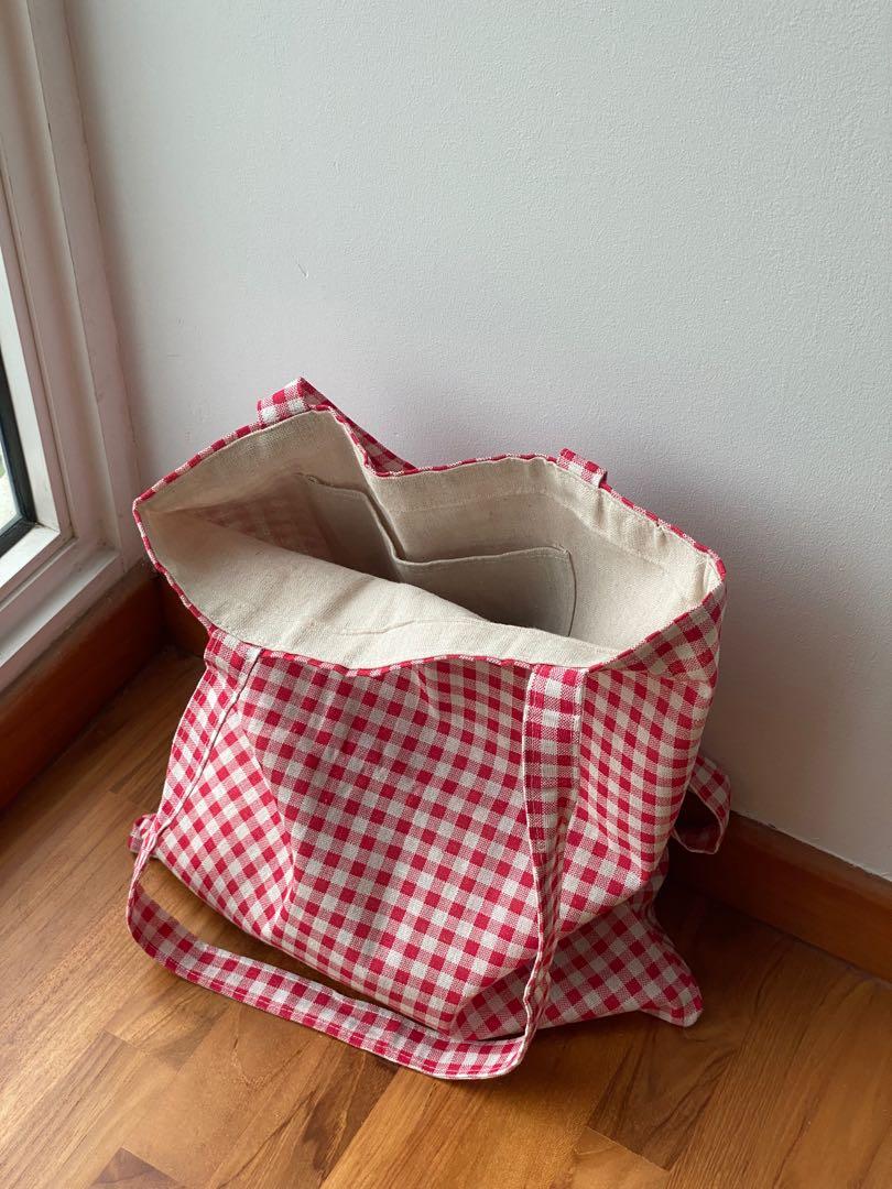 Gingham flowers southcote tote discount