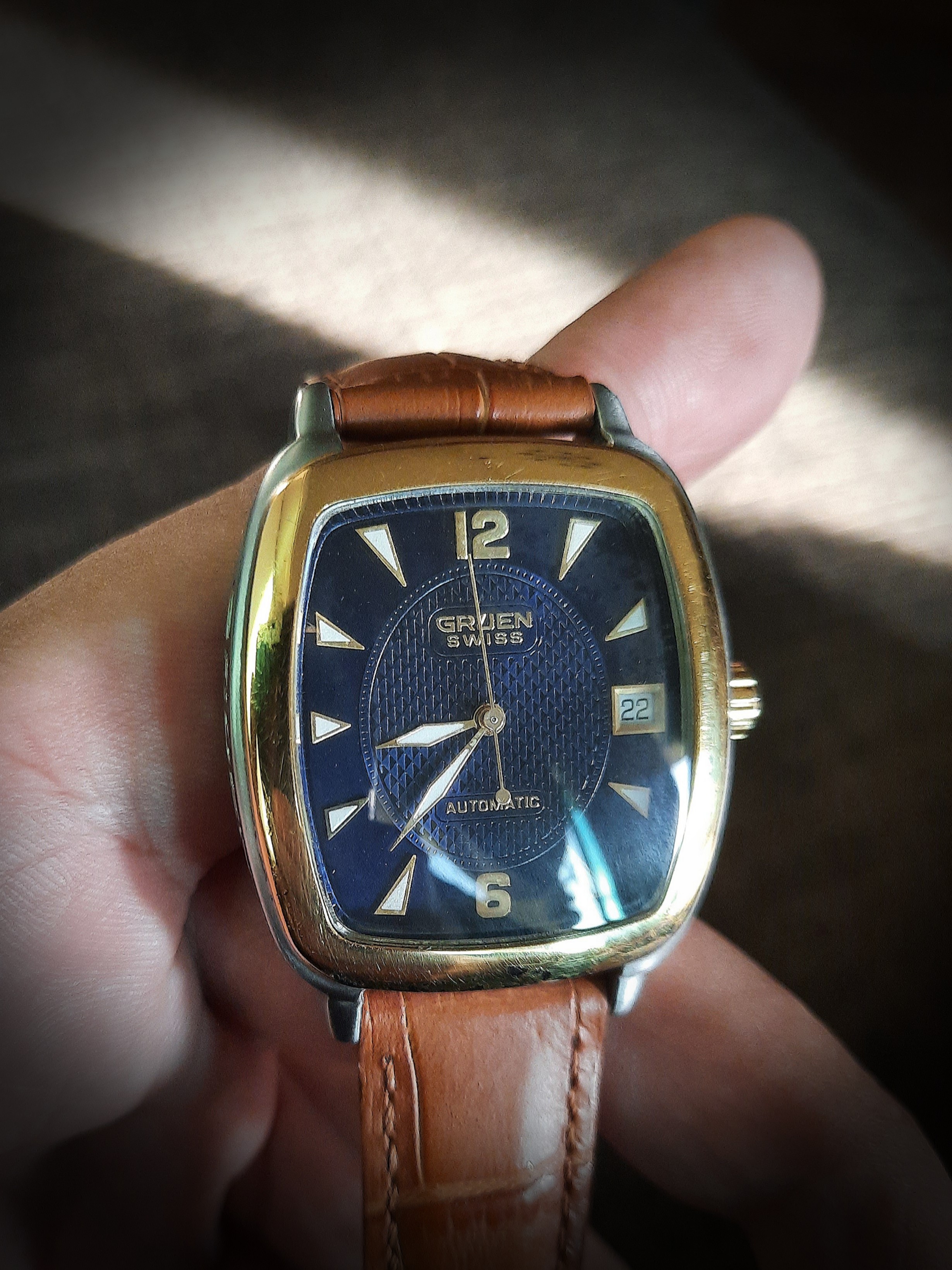 Gruen Swiss watch automatic date trade welcome Men s Fashion