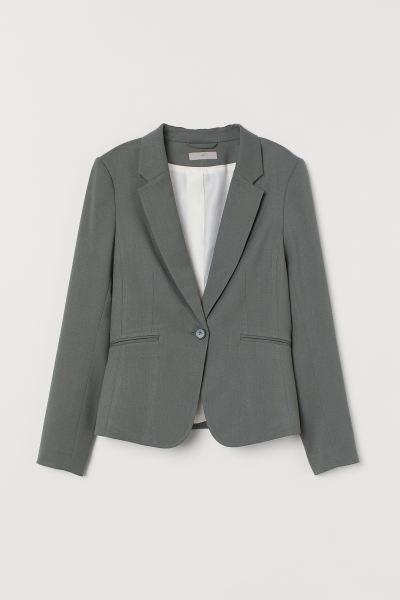 H and top m grey blazer