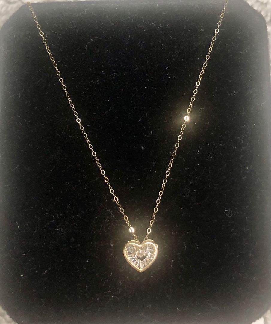 Dancing diamond heart pendant top
