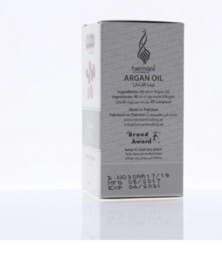 Hemani Argan Oil (expiry date 06/22), Beauty & Personal Care, Face