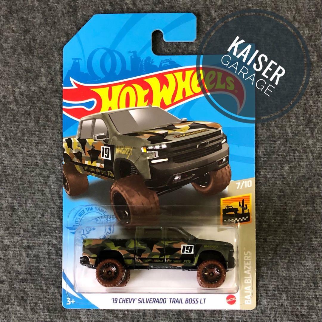 Hot Wheels 19 Chevy Silverado Trail Boss LT Camo Hobbies