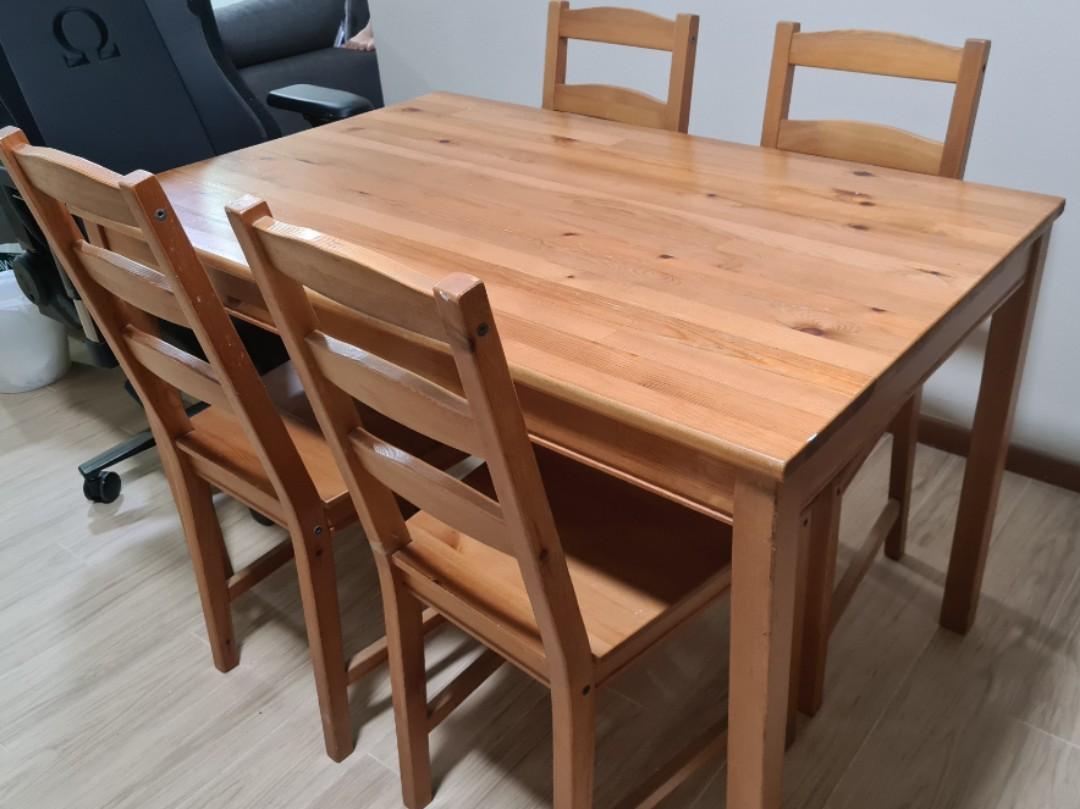 Ikea Jokkmokk dining table, Furniture & Home Living, Furniture, Tables