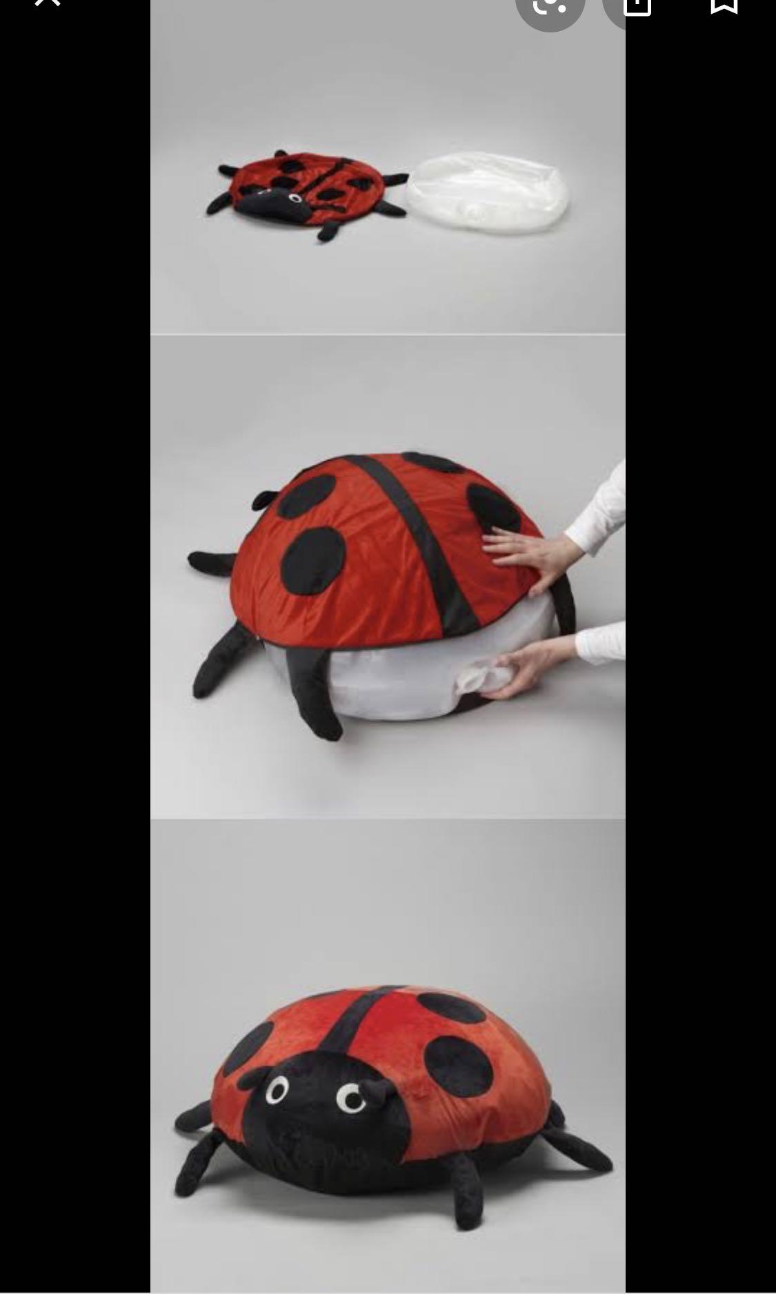 Ikea Sagosten Inflatable ladybug cover (Category: Other Baby Bathing & Changing Needs) located in Quezon City. Submitted by liz.ty (Listing ID 1063947408, Image 2). Description: Siza: approx 30” Bought originally from Ikea store at $45.00 Didnt get the chance to use it. Still sealed in a plastic. Selling low. Decluttering, moving out soon. .