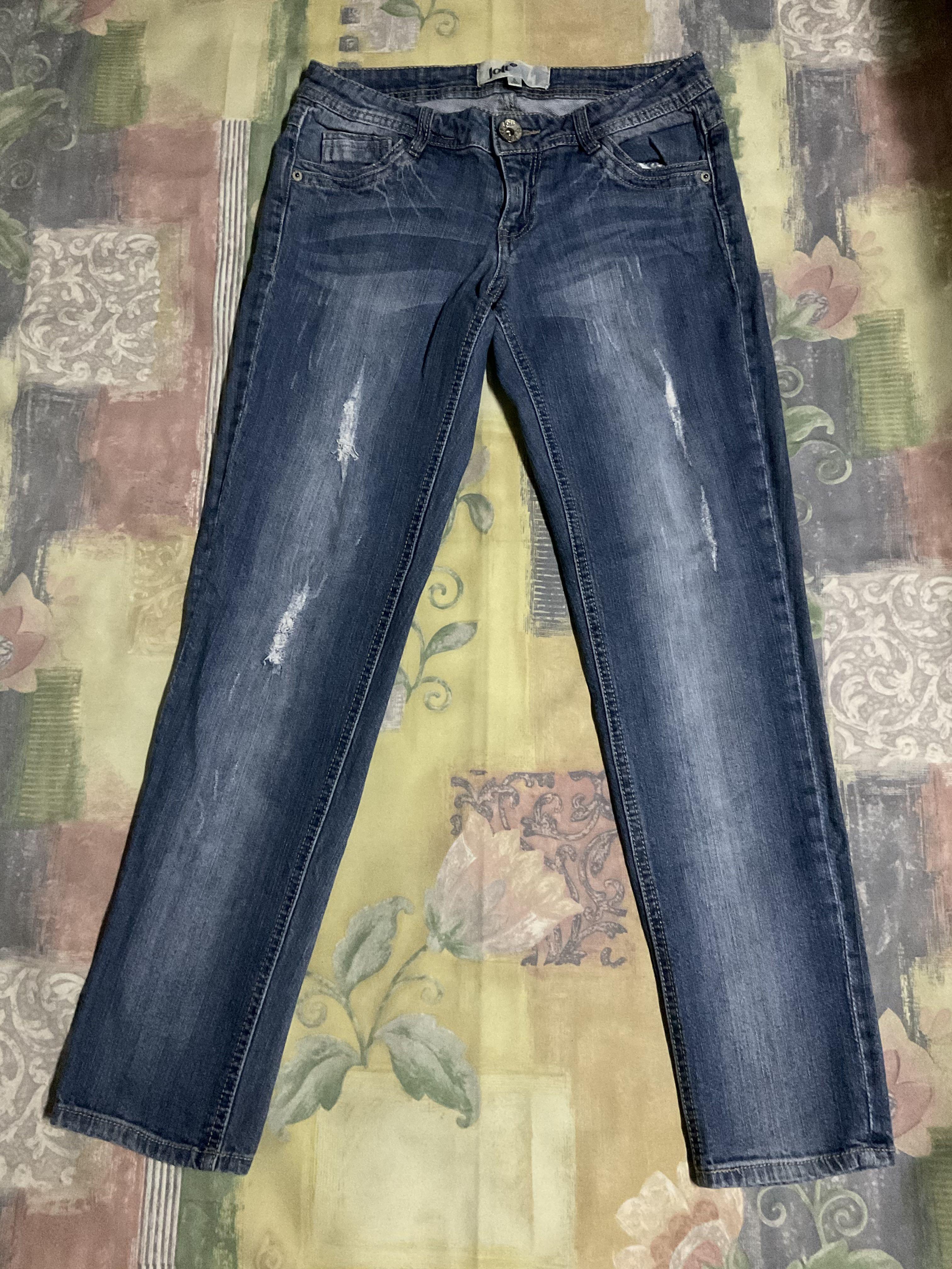 Jolt Faded Denim Ripped Jeans for Women 