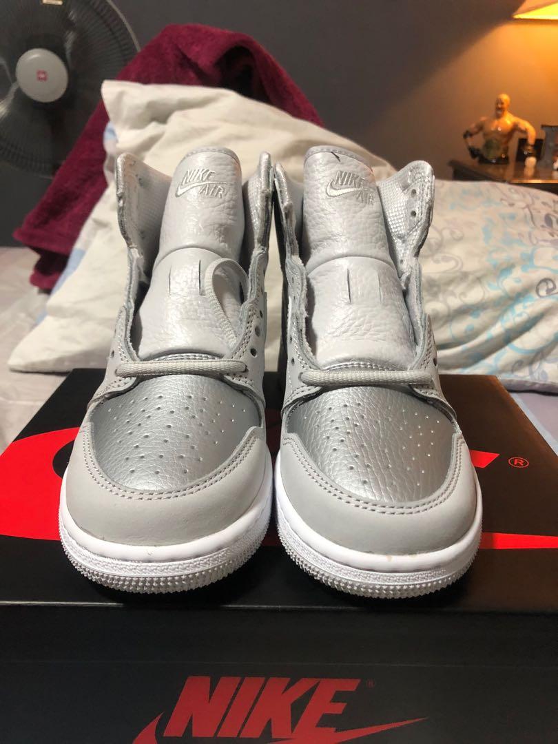 Jordan 1 Neutral grey (Category: Sneakers) located in Las Pinas. Submitted by lc2001 (Listing ID 1063962049, Image 3). Description: For Sale: Jordan 1 Co Jp “Neutral Grey” Size 4.5Y BNDS, with receipt 7,000 pesos only Slightly negotiable.