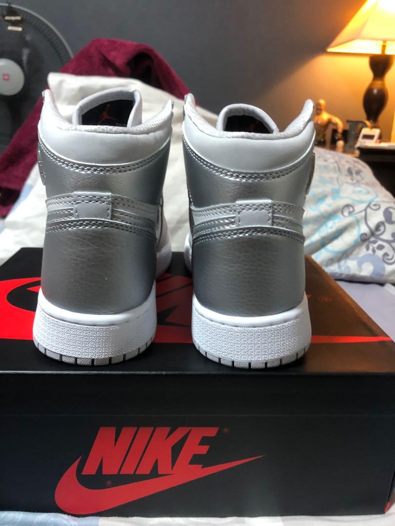 Jordan 1 Neutral grey (Category: Sneakers) located in Las Pinas. Submitted by lc2001 (Listing ID 1063962049, Image 2). Description: For Sale: Jordan 1 Co Jp “Neutral Grey” Size 4.5Y BNDS, with receipt 7,000 pesos only Slightly negotiable.