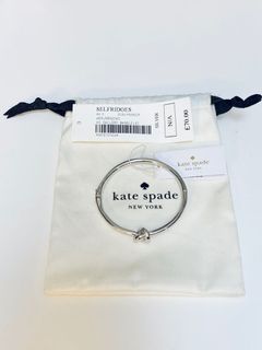 New Kate Spade Silver Knot Bangle (Silver)64224128845187110