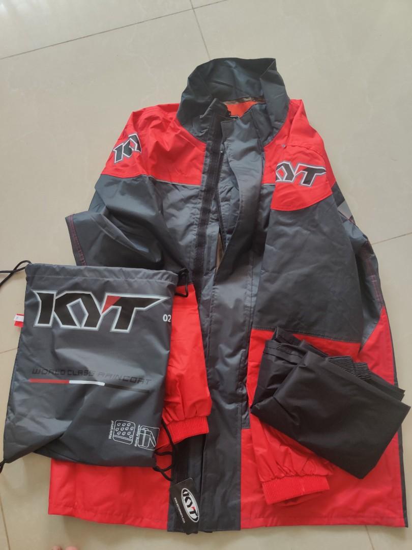 KYT RAINCOAT RED XL Motorcycles Motorcycle Apparel on Carousell