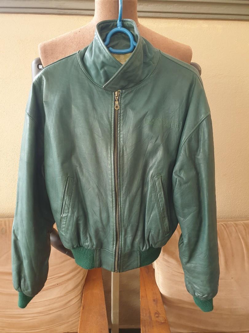 Leather jacket lacoste outlet