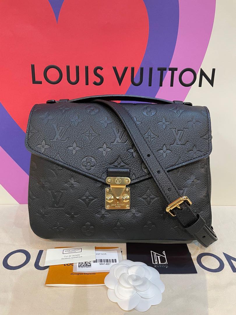 Louis Vuitton Pochette Metis Empreinte Noir Leather Bag, Luxury, Bags &  Wallets on Carousell