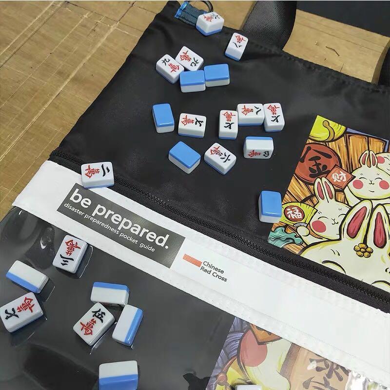 Mahjong Tiles Fortune Bunny Shoulder Sling Bag, Women's Fashion, Bags