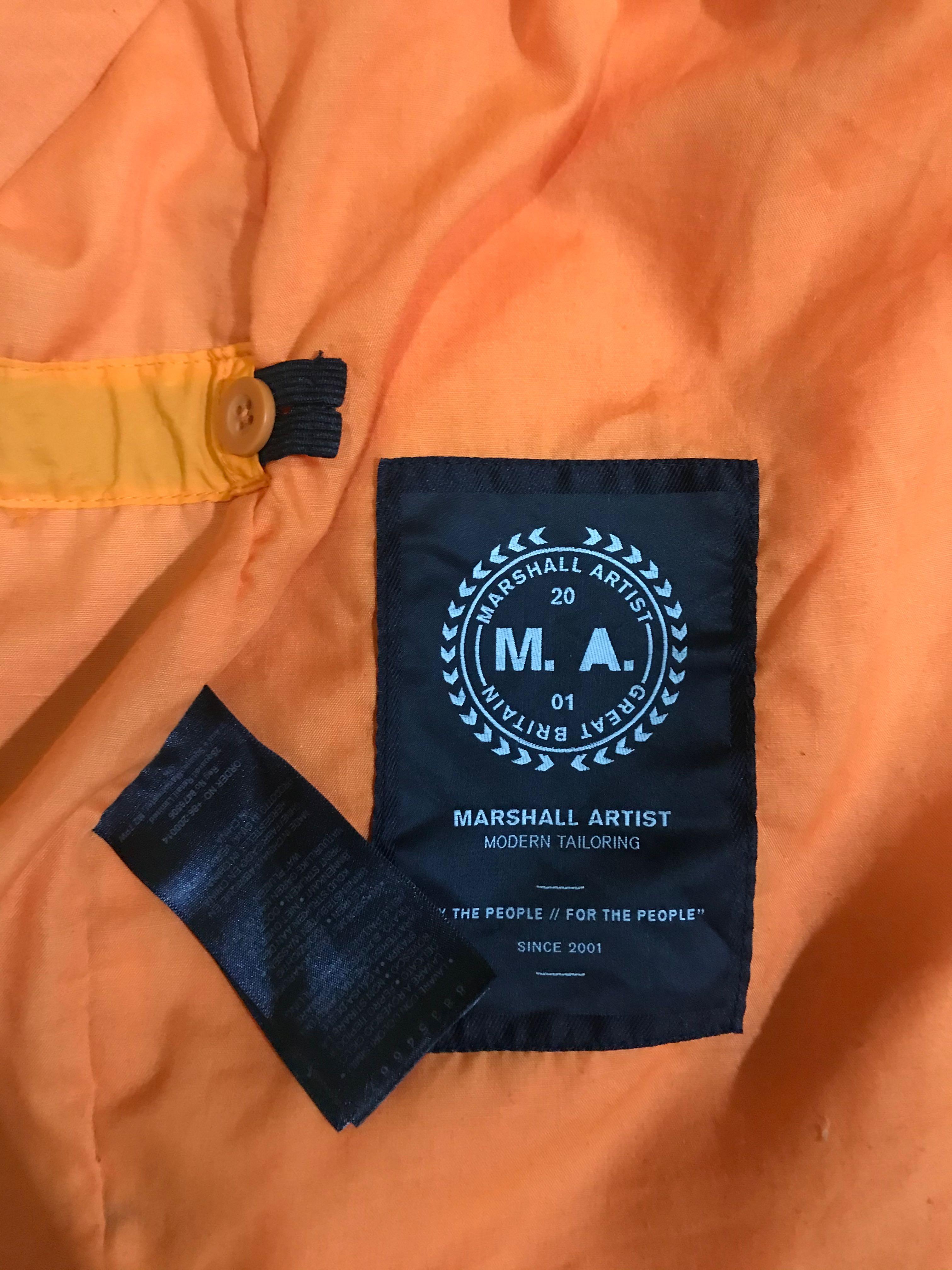 MARSHALL ARTIST GARMENT DYED FIELD JACKET ORANGE Men s Fashion Tops Sets Tshirts Polo Shirts on Carousell