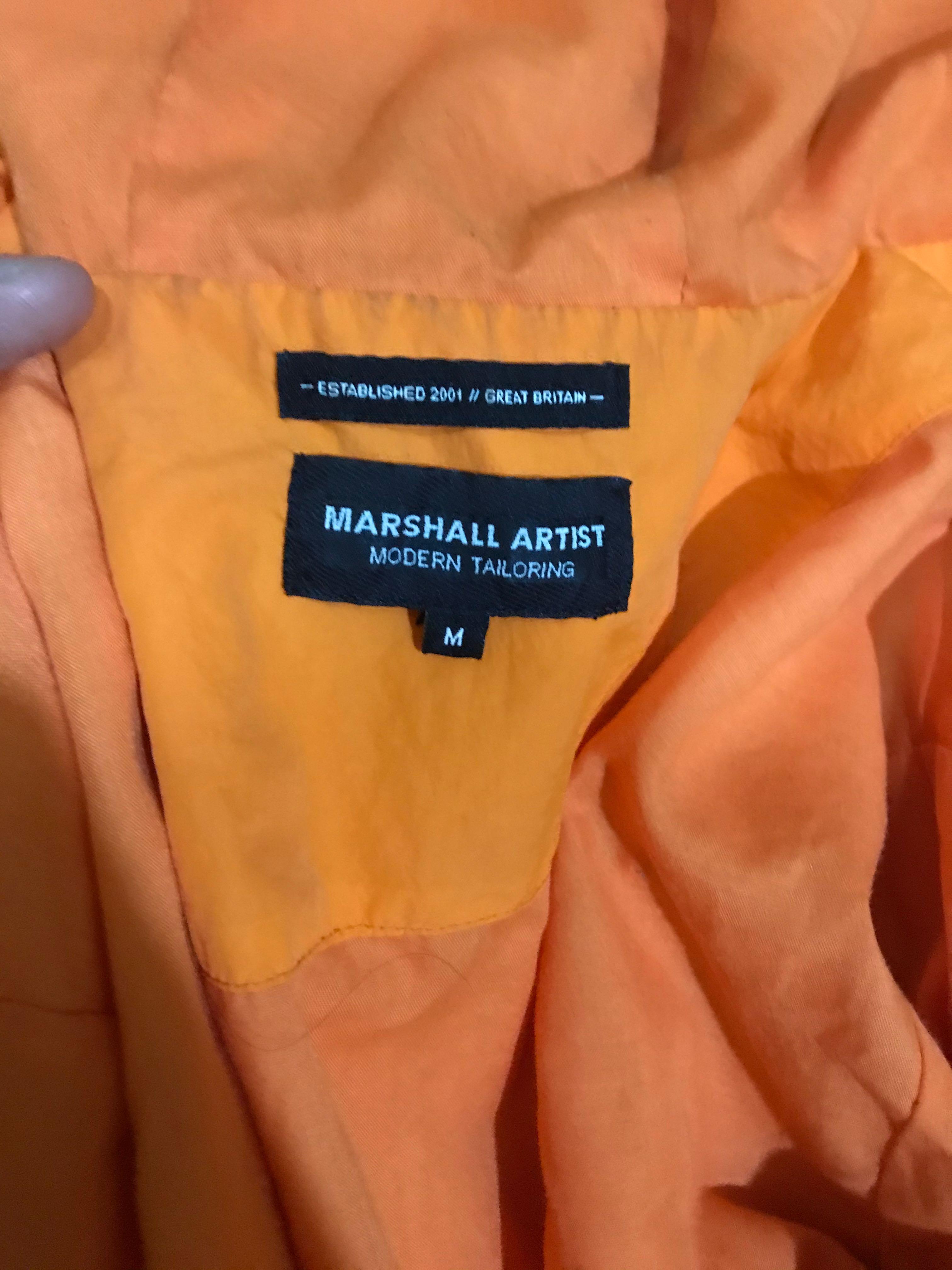 MARSHALL ARTIST GARMENT DYED FIELD JACKET ORANGE Men s Fashion