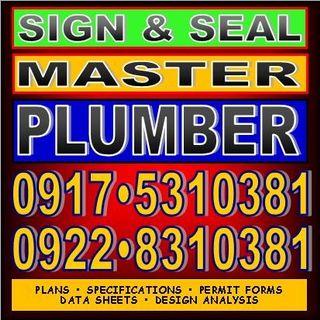 MASTER PLUMBER - SIGN SEAL ENGINEERING DESIGN CONSULTANCY PHILIPPINES - ACCEPTS CREDIT & DEBIT CARD AND QRph PAYMENTS