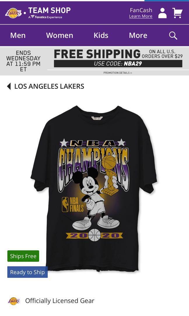 Los Angeles Lakers Junk Food 2020 Nba Finals Champions Mickey Trophy shirt