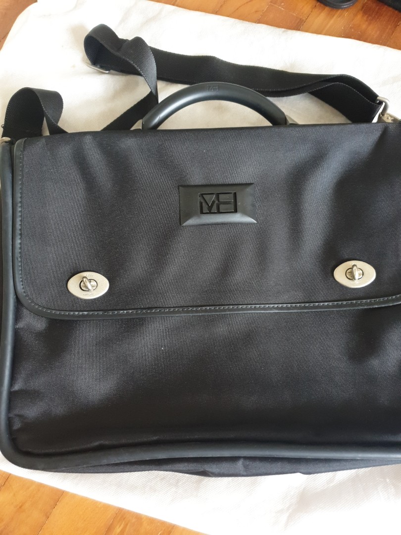 MH makio hasuike sling bag black briefcase, Men's Fashion, Bags ...