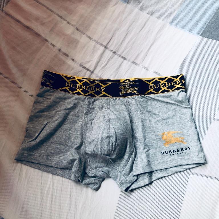 New Burberry grey men s underwear Trunk Boxer fit M