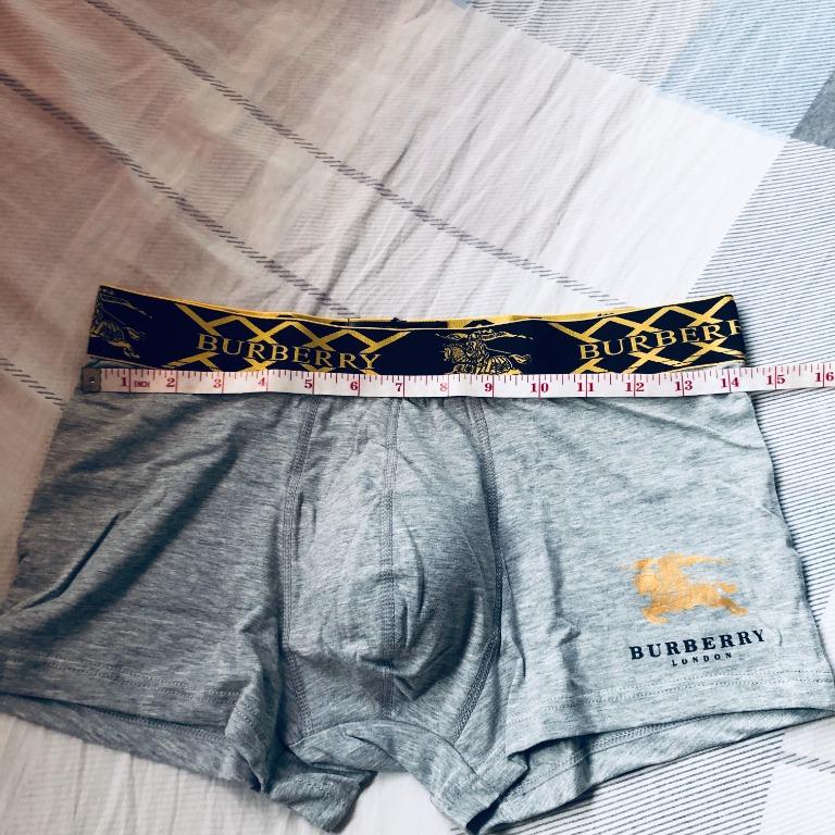 New Burberry grey men s underwear Trunk Boxer fit M