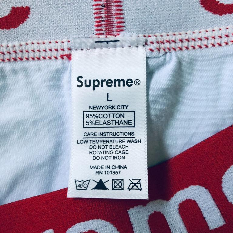 Supreme boxers sizing clearance