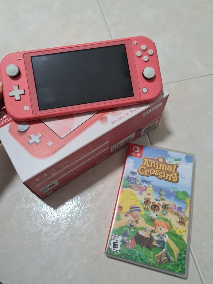 Coral nintendo switch 2025 lite animal crossing