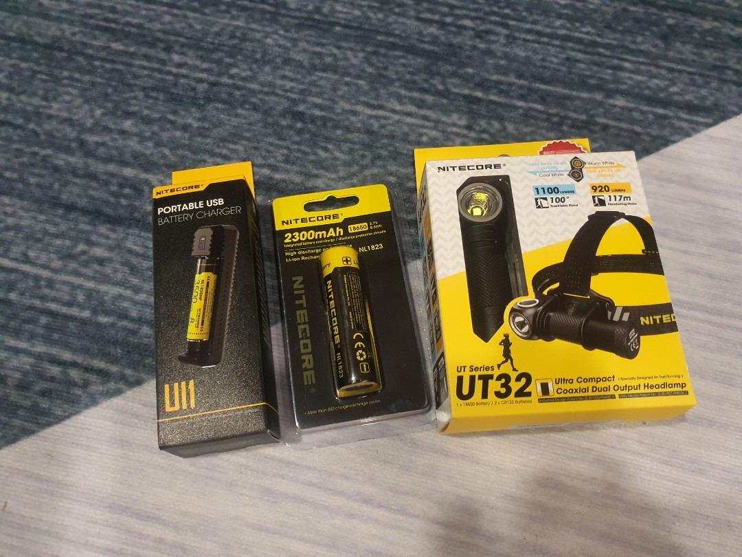 Nitecore UT32 Headlamp -1100 lumens, Mobile Phones  Gadgets, Mobile   Gadget Accessories, Power Banks  Chargers on Carousell
