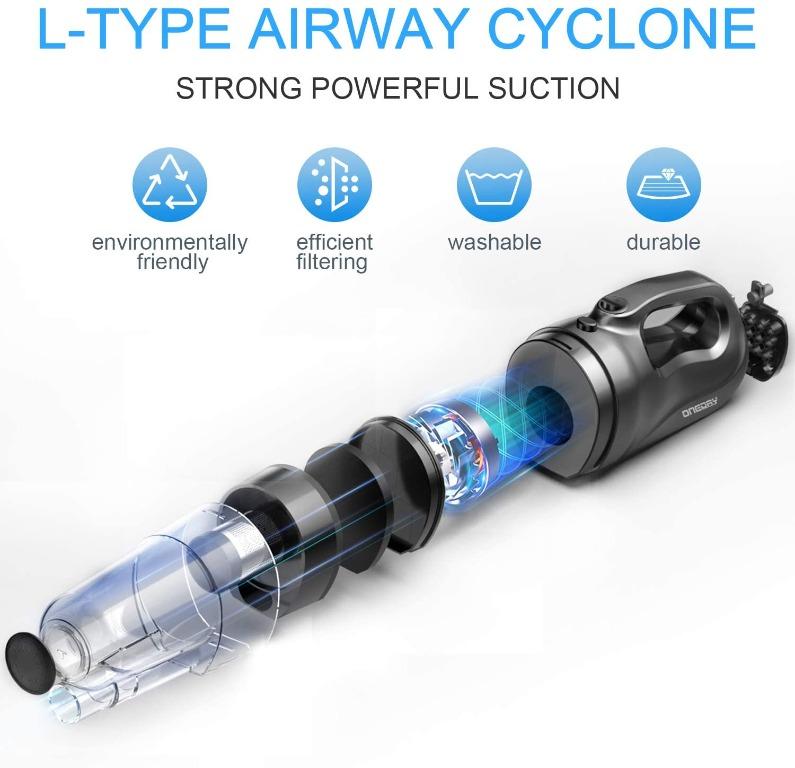 oneday Corded Handheld Stick Vacuum Cleaner 15000Pa 6 in 1 Lightweight