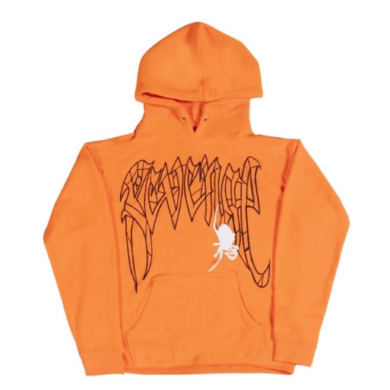 Revenge orange spider hoodie