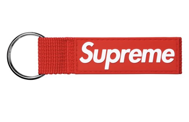 supreme box logo keychain
