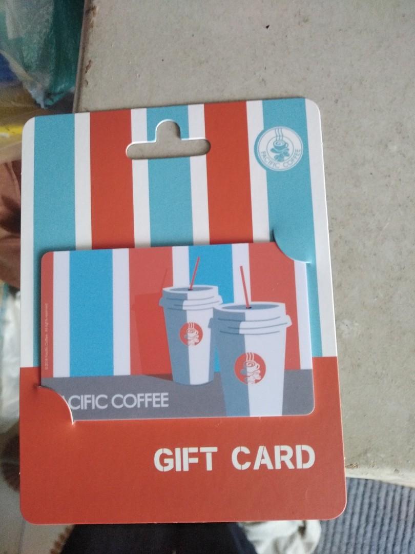 Pacific coffee gift cards (內附$100）1張$80, 門票＆禮券, 兌換 ...