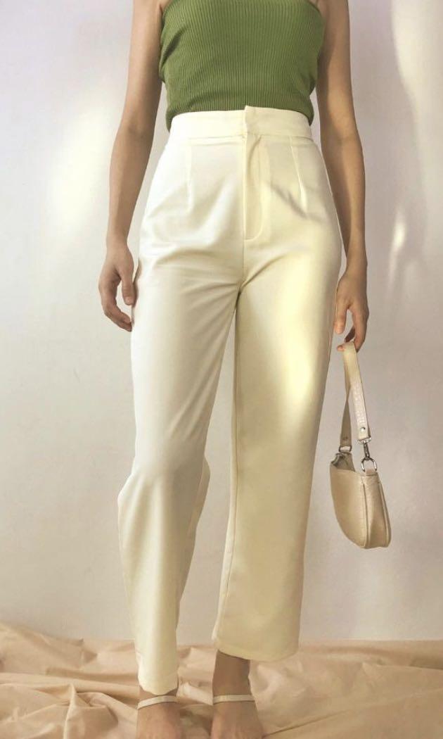 Pale yellow hotsell trousers