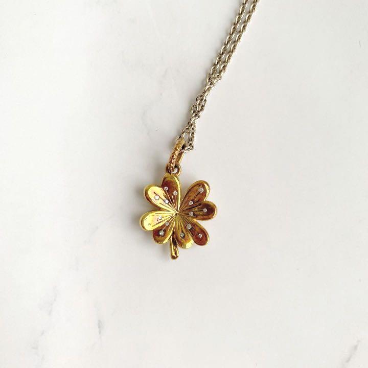 PANDORA Gold Lucky Four Leaf Clover 