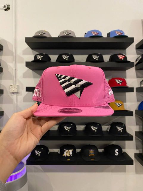 Pink roc nation hat sale