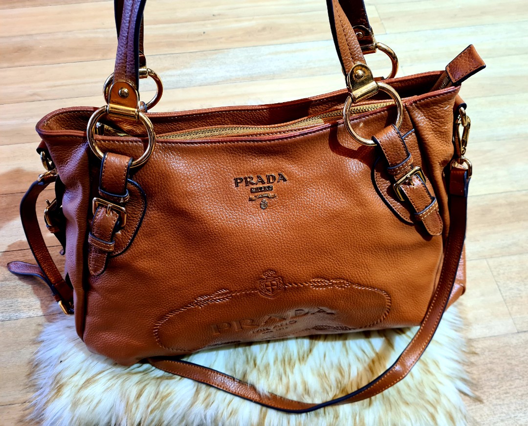 vintage brown prada bag