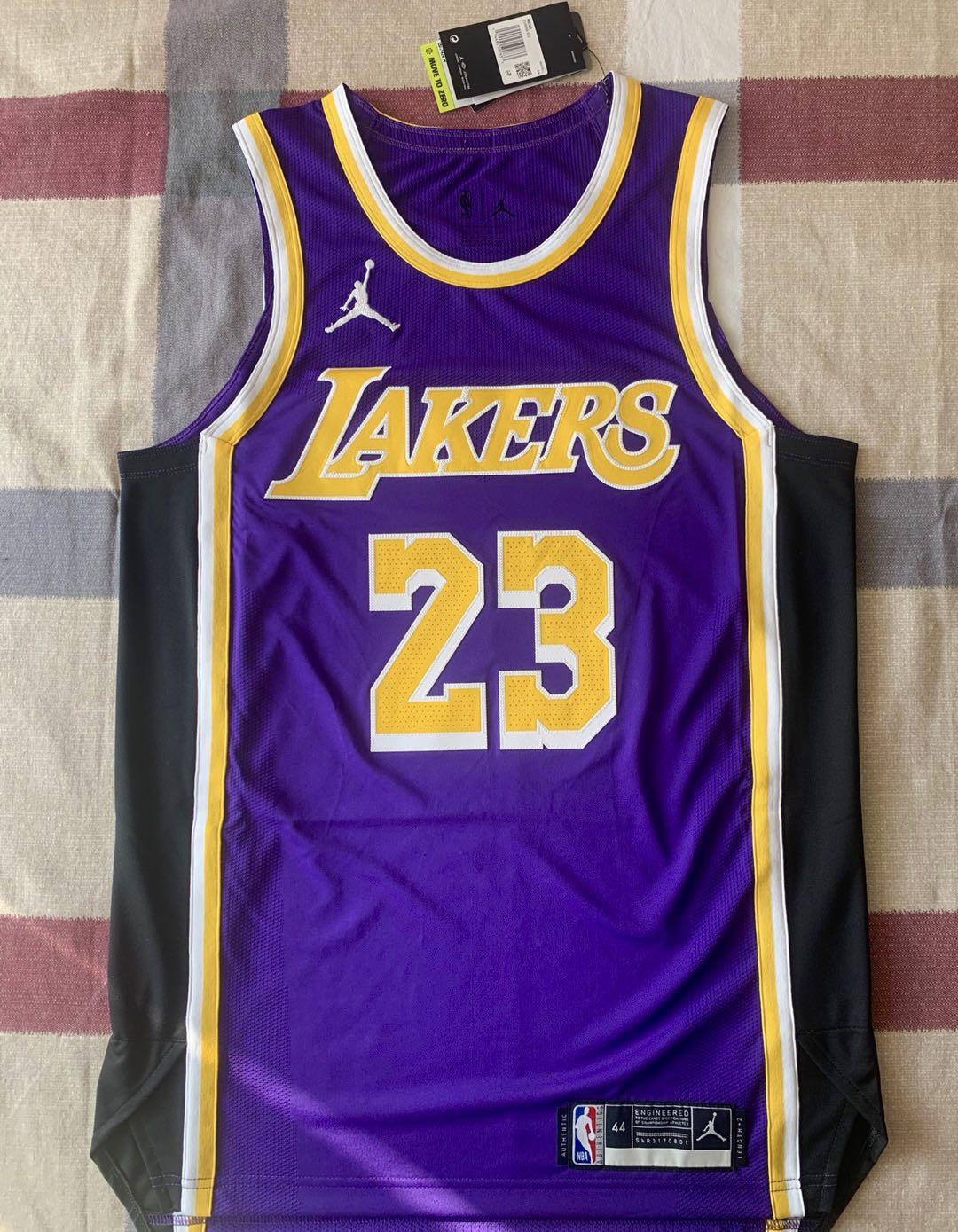 LEBRON JAMES LOS ANGELES LAKERS STATEMENT EDITION DRI-FIT ADV NBA AUTHENTIC  JERSEY DB3484 506