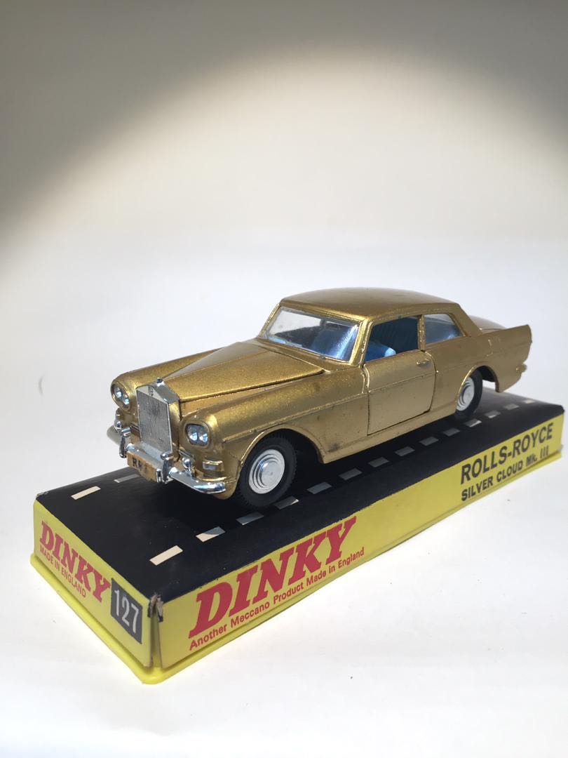 Rare Dinky Toys Diecast 127 Rolls Royce Silver Cloud Mk III, Hobbies