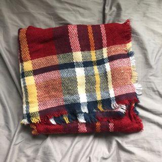 Red plaid scarf