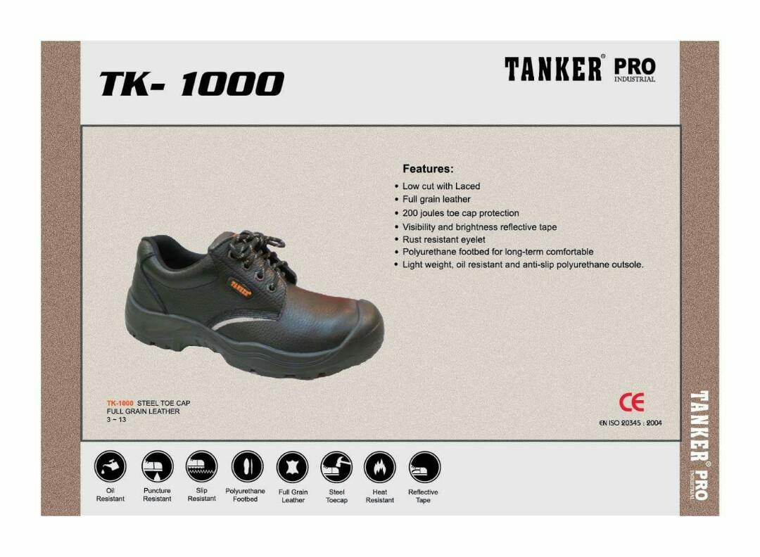 Tanker top safety shoes