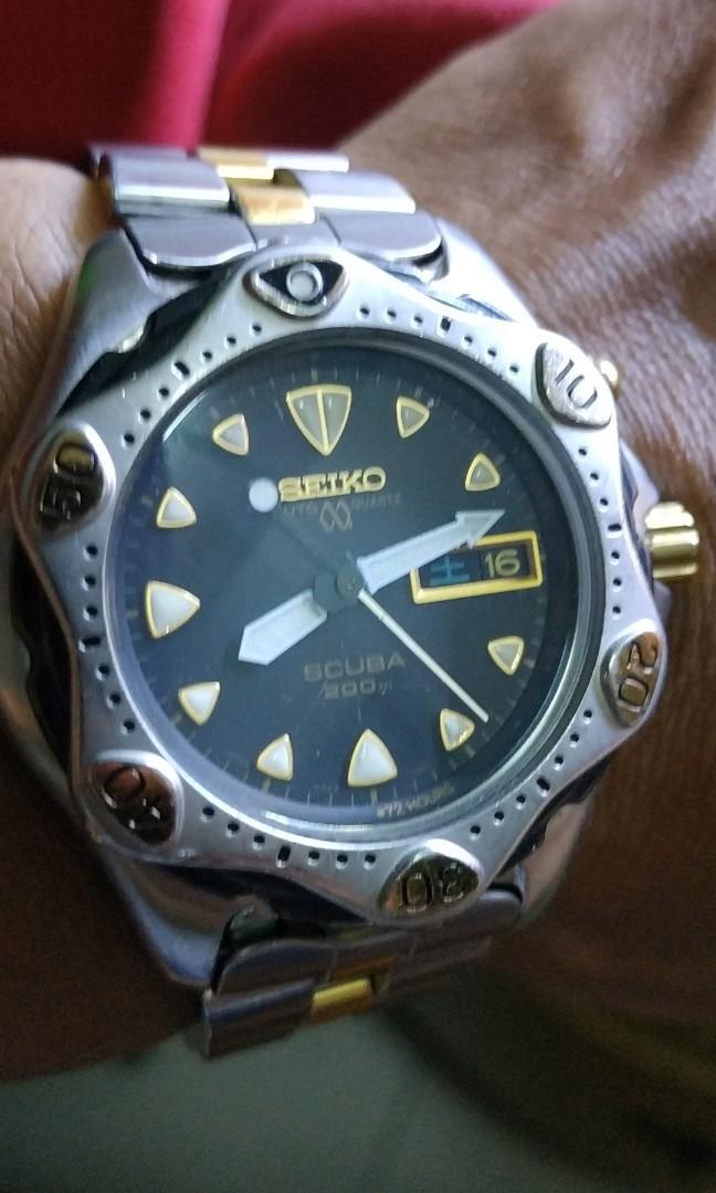 SEIKO KINETIK 5M23-7A00 SCUBA 200M, Men's Fashion, Watches