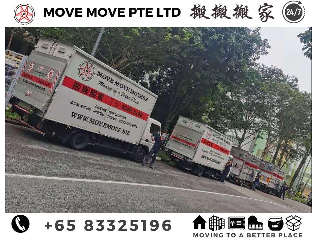 House moving services | cheapest mover | furniture moving| assembly | disassembly 🚛Movers/🏠HDB Moving services 💯Logistics and Delivery/🏡Home Moving service/Commercial moving/✅ Fish tank mover/ 🏆Dismantle & Disposal service/💯No GST/ ✅Furniture moving (Category: House Moving) located in Singapore. Submitted by move_move_movers (Listing ID 259716587, Image 3). Description: 🥇MOVERS & DISPOSAL 🏆Top 1 in Home Services (Carousell certified ✅) Mo